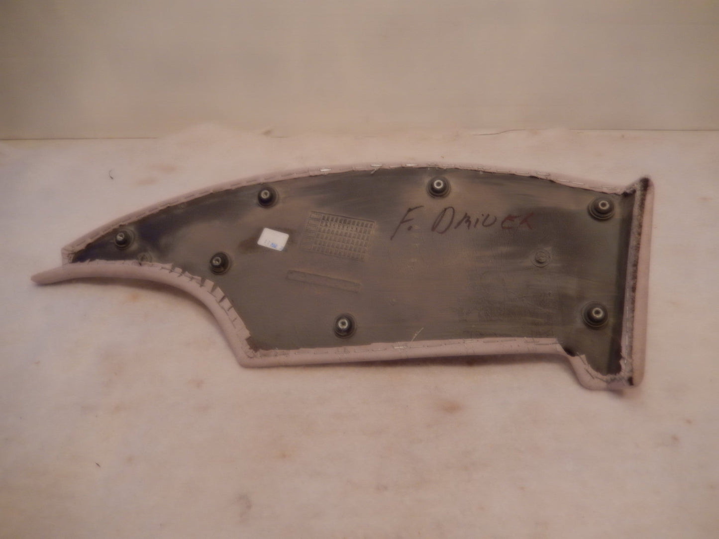 Mserati Quattroporte M-139 Light Gray Front Drivers Door Panel Insert
