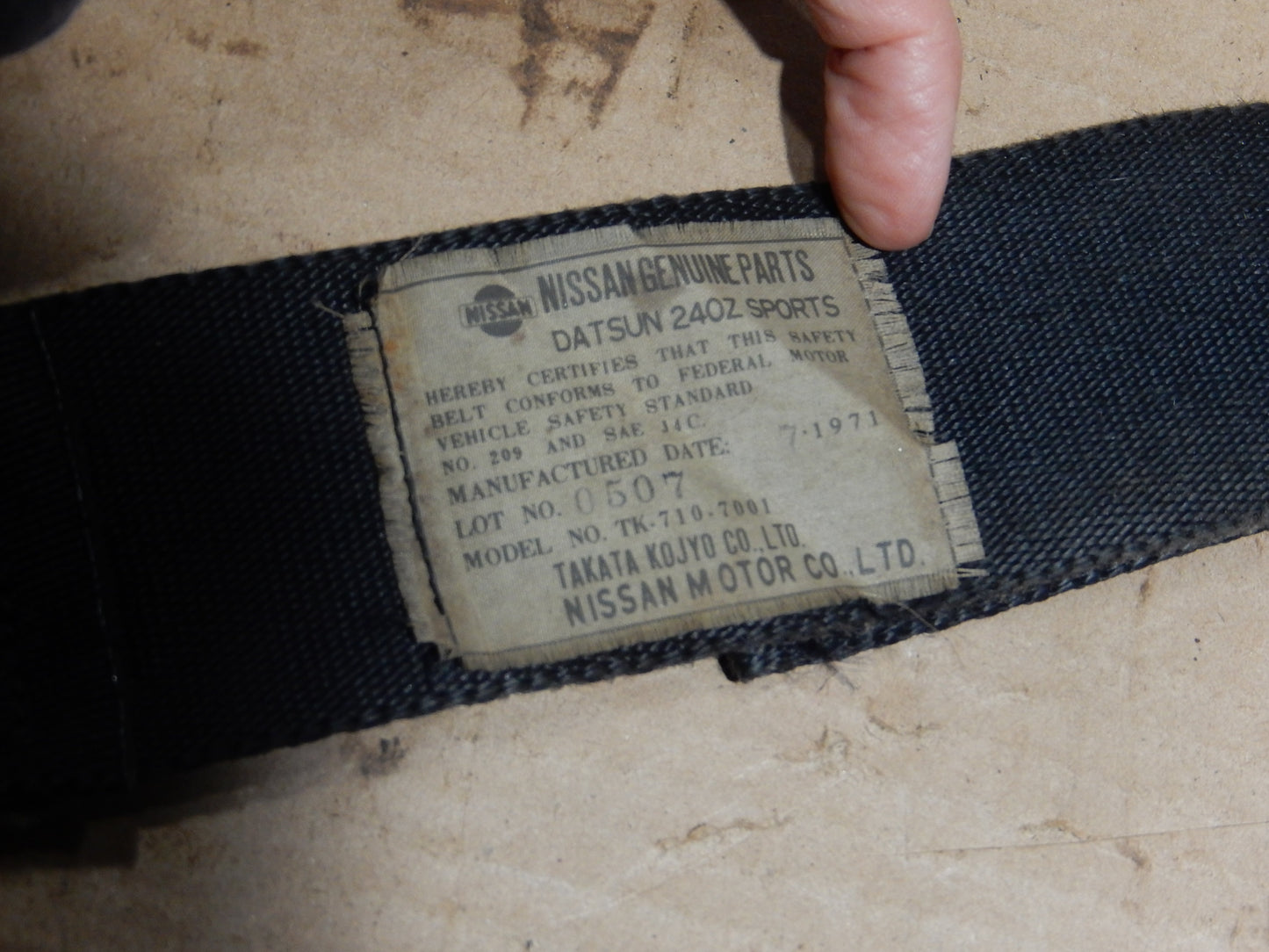 Datsun 240Z - 280Z Adjustable Seat Belt Receiver