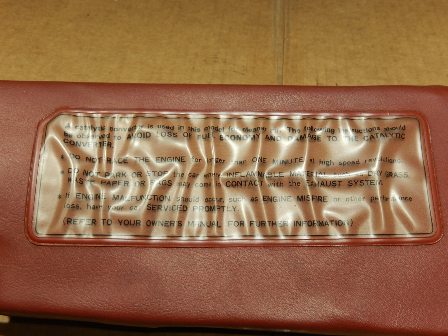 Datsun 280ZX Driver Side Sun Visor