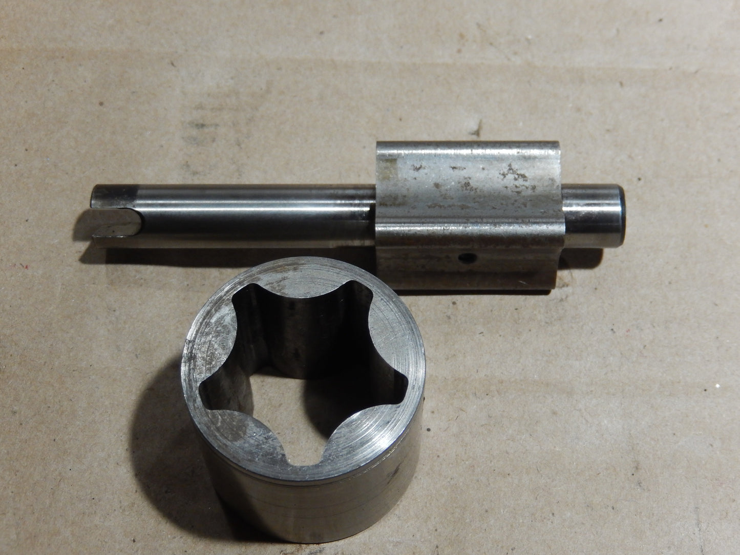 Datsun 240Z Engine Oil Pump Block and Cylinder Rod