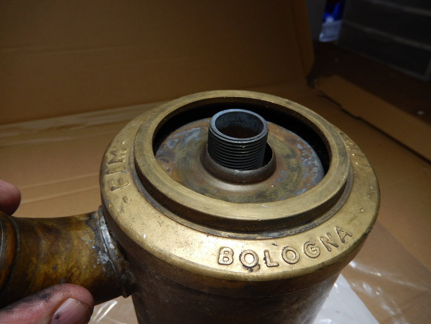 Maserati Quattroporte One - 1963 - 1969 Oil Filter Canister Tank " Forcellini Bolongna "