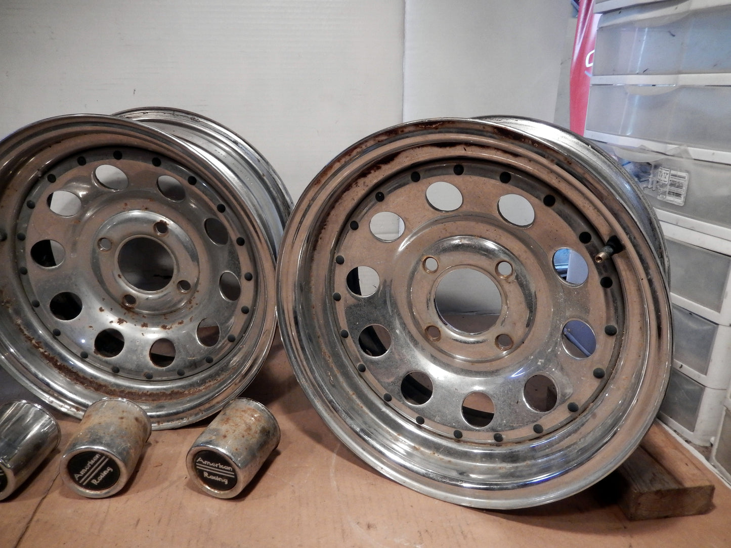 Datsun 240Z 260Z 280Z, 280ZX Set of 4 American Racing 14" Steel Wheels