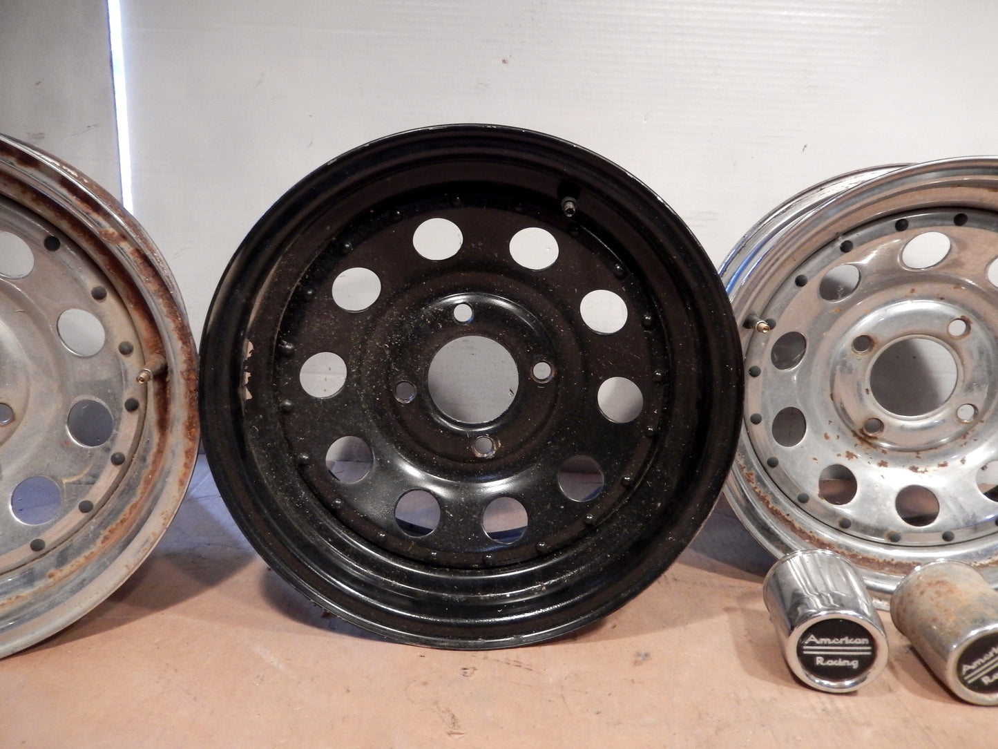 Datsun 240Z 260Z 280Z, 280ZX Set of 4 American Racing 14" Steel Wheels