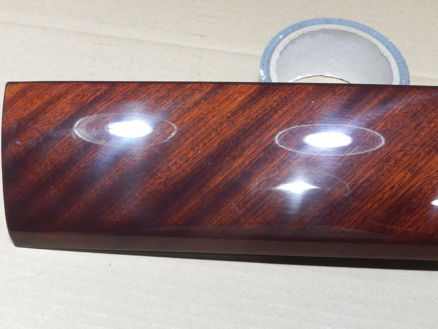 Maserati Quattroporte M139 Front Driver Door " Wood " Ribbon Mahogany