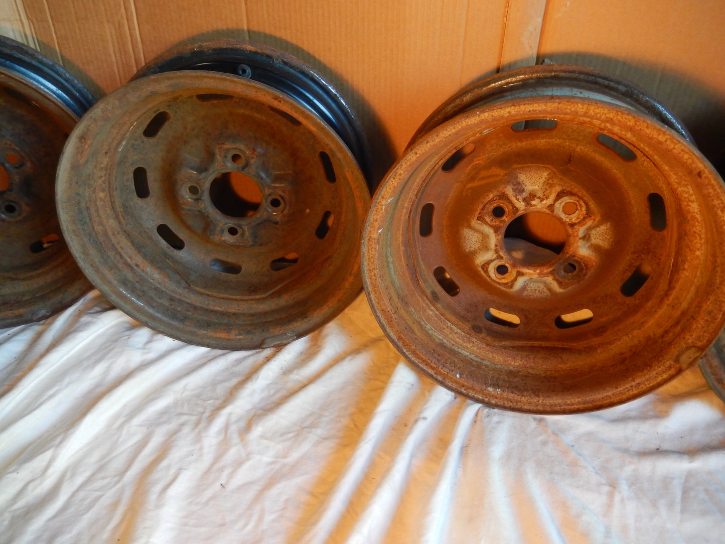 Datsun 240Z - 280Z Set of 5 Steel Wheels "14 X " 6 SKU # 1051