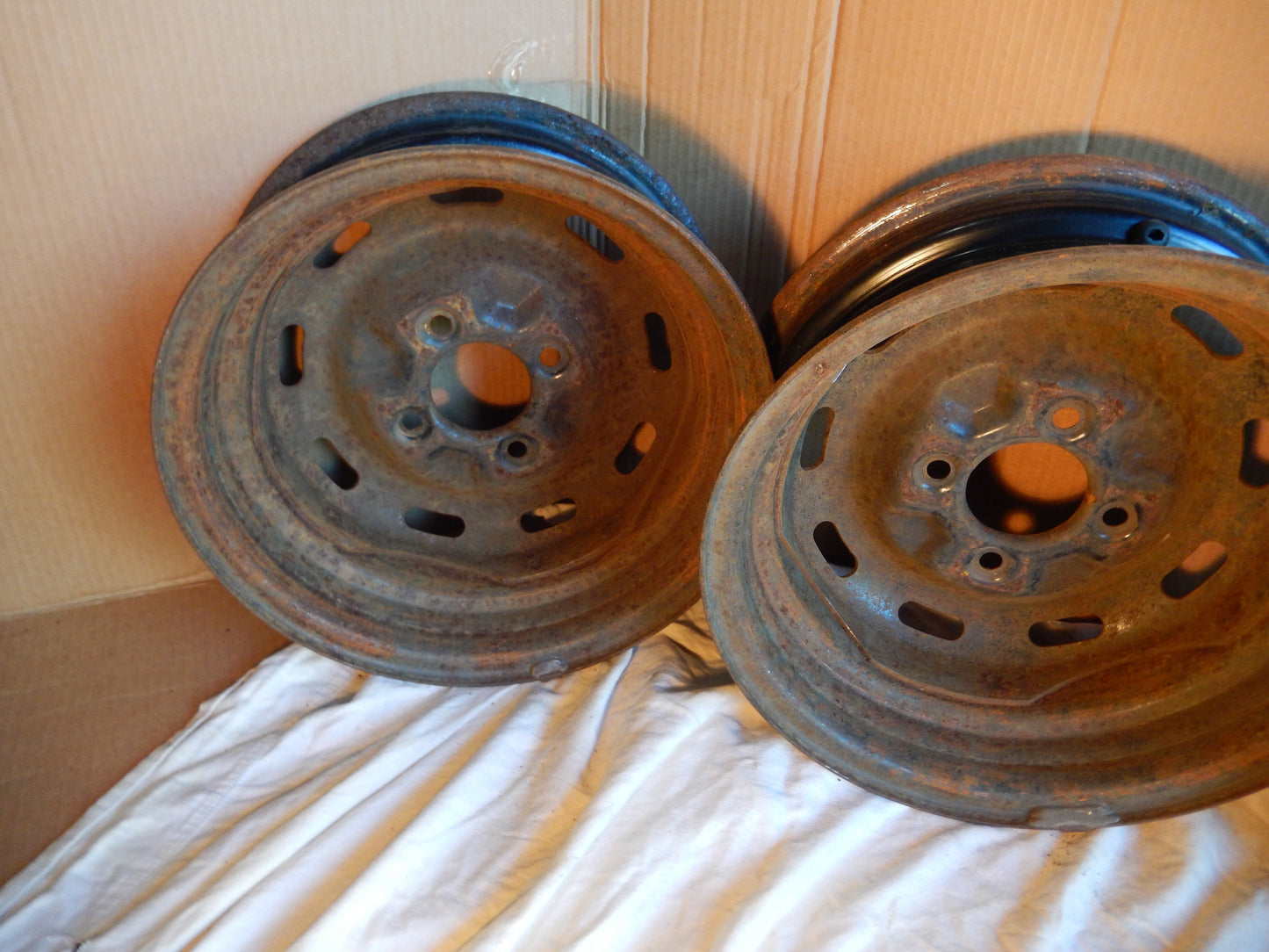 Datsun 240Z - 280Z Set of 5 Steel Wheels "14 X " 6 SKU # 1051