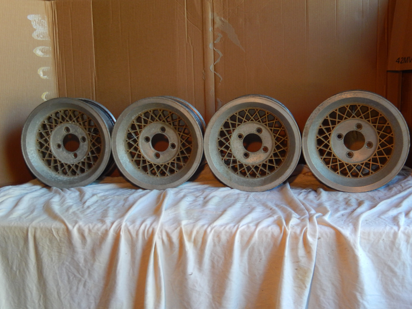 Datsun 240Z Set of 4 14" Alloy Wheels " Japan " SKU # 1052