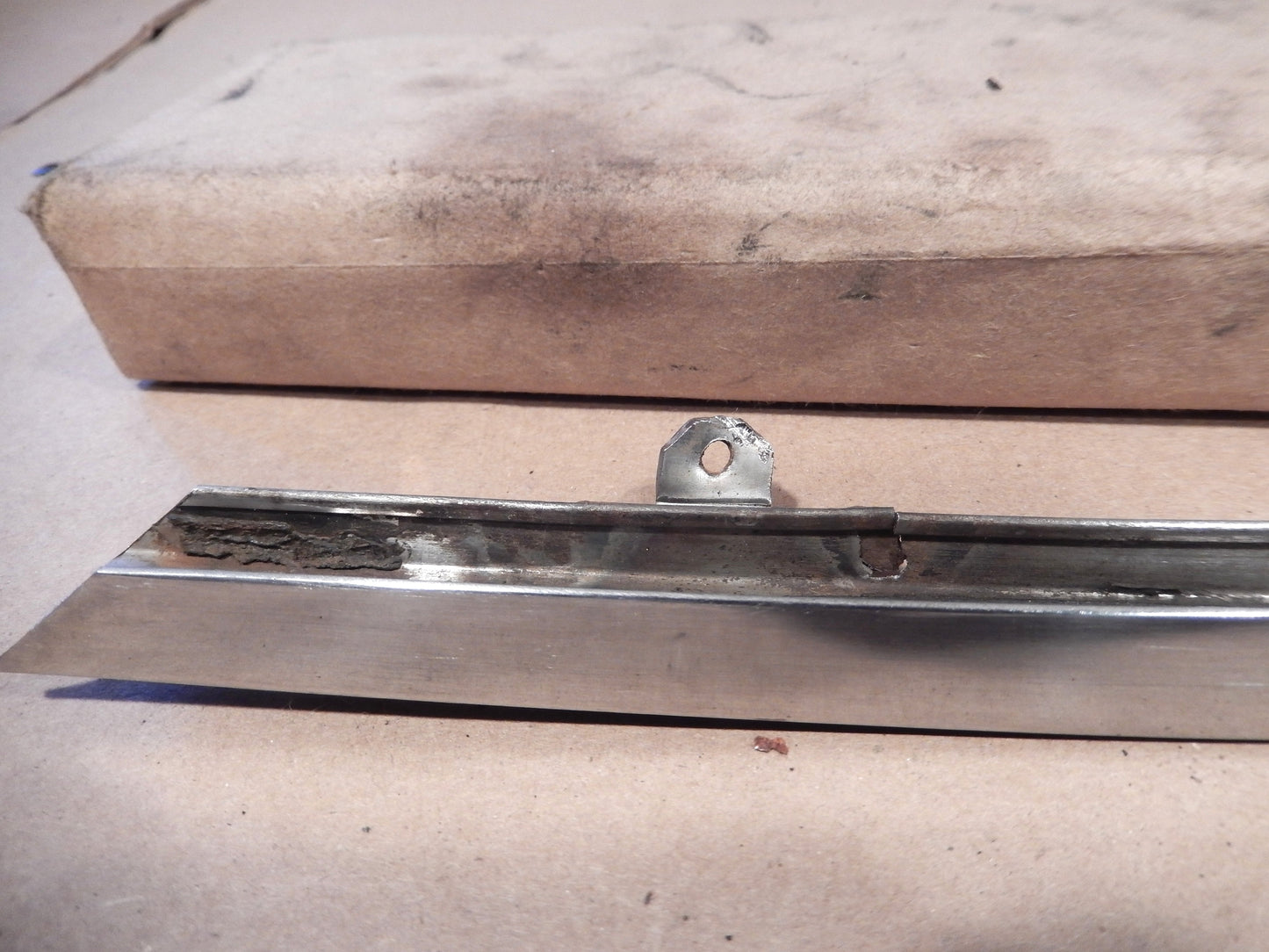 Datsun 240Z Driver's Rear Quarter Glass Window Frame Piece