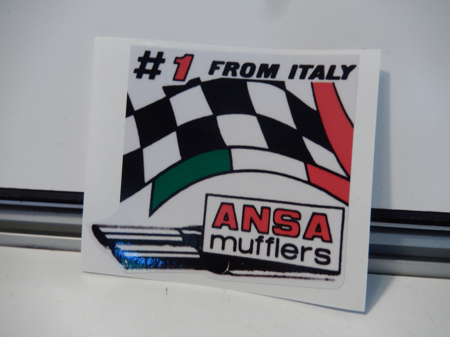 ANSA OEM Type Tip Sticker " Number 1 From Italy "