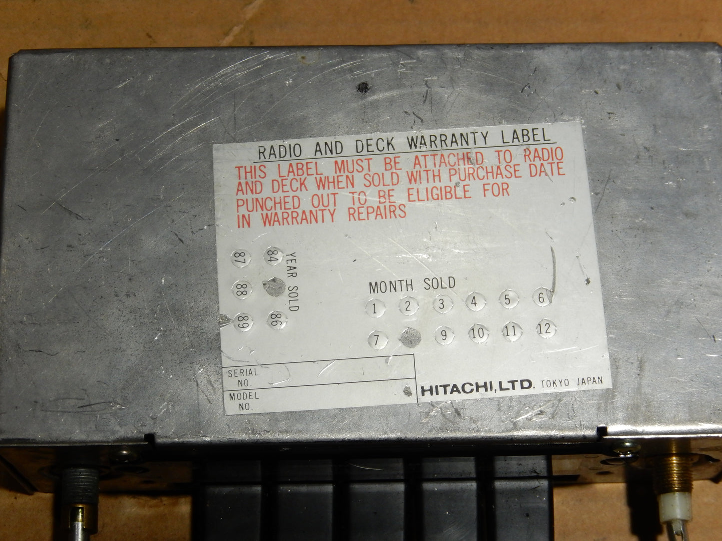 Datsun 240Z Hitachi Radio  A - 561