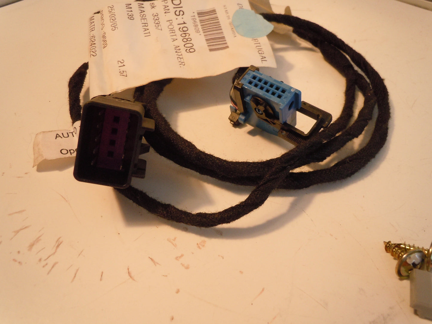 Maserati Quattroporte Front Drivers Door Panel Wire Harness