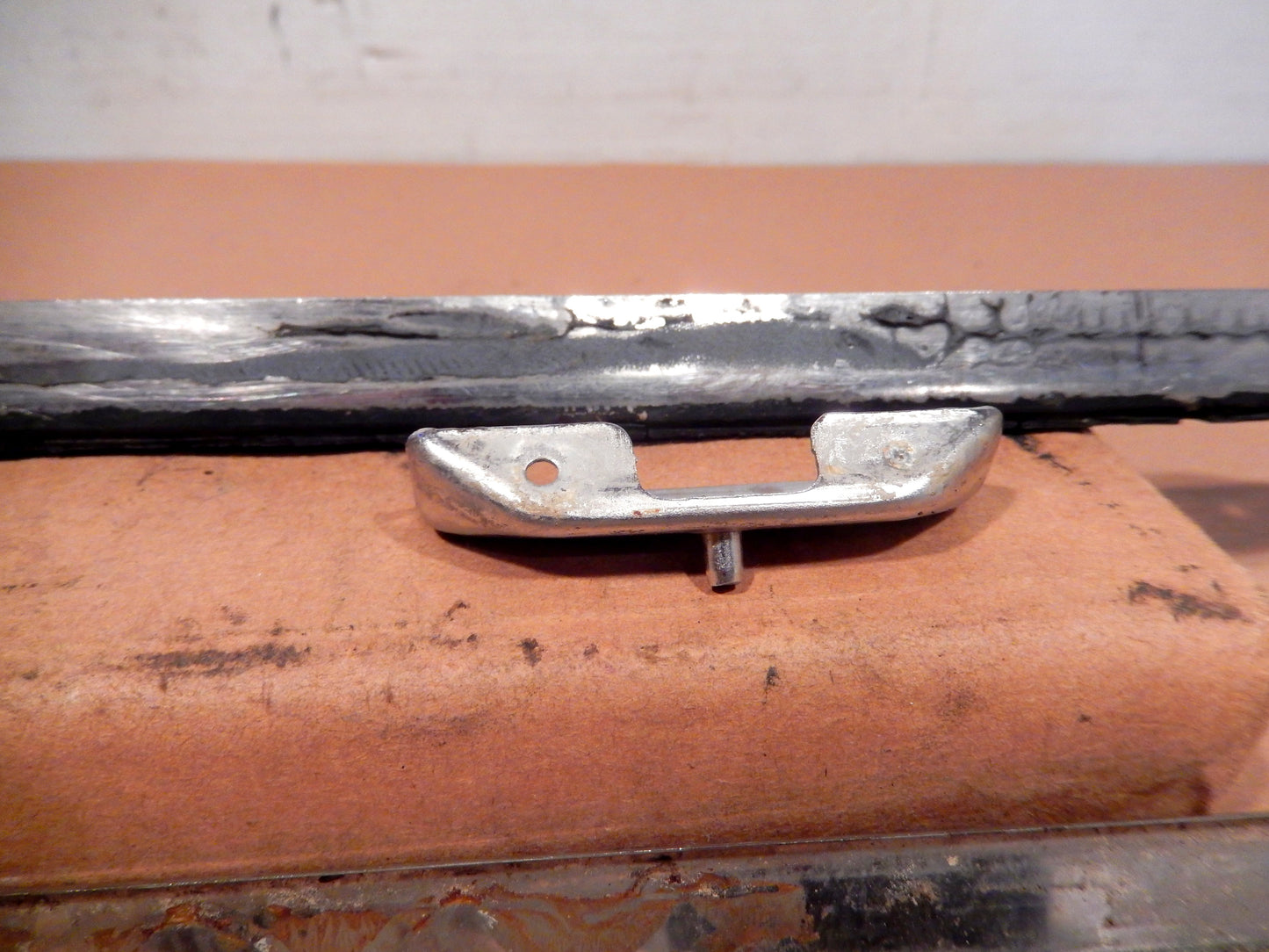 Datsun 280ZX T-Roof Glass Panel Receiver Bar Lock Pin and Trim