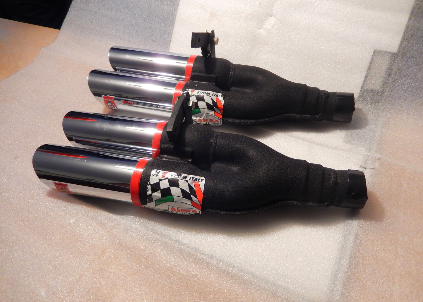 ANSA NOS Pair of Twin Slant Cut Exhaust Tips T234