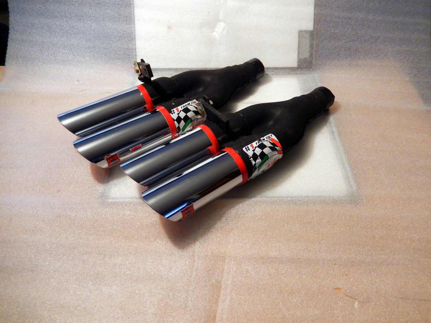 ANSA NOS Pair of Twin Slant Cut Exhaust Tips T234