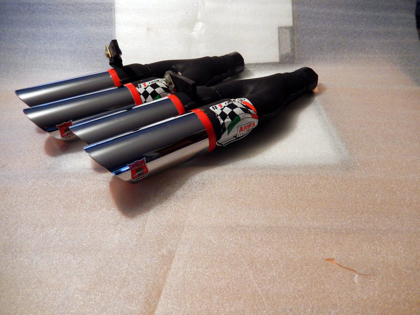 ANSA NOS Pair of Twin Slant Cut Exhaust Tips T234