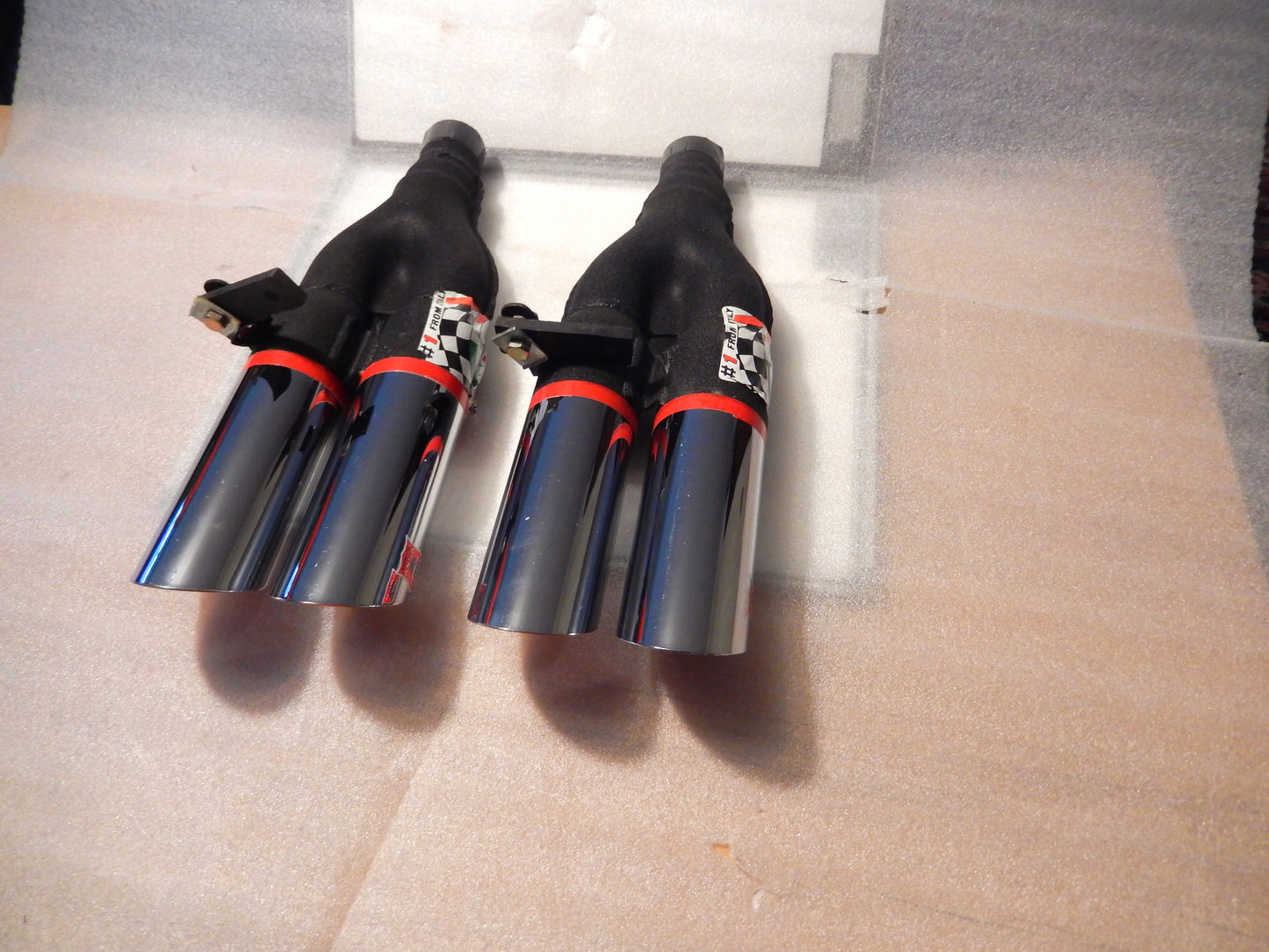 ANSA NOS Pair of Twin Slant Cut Exhaust Tips T234