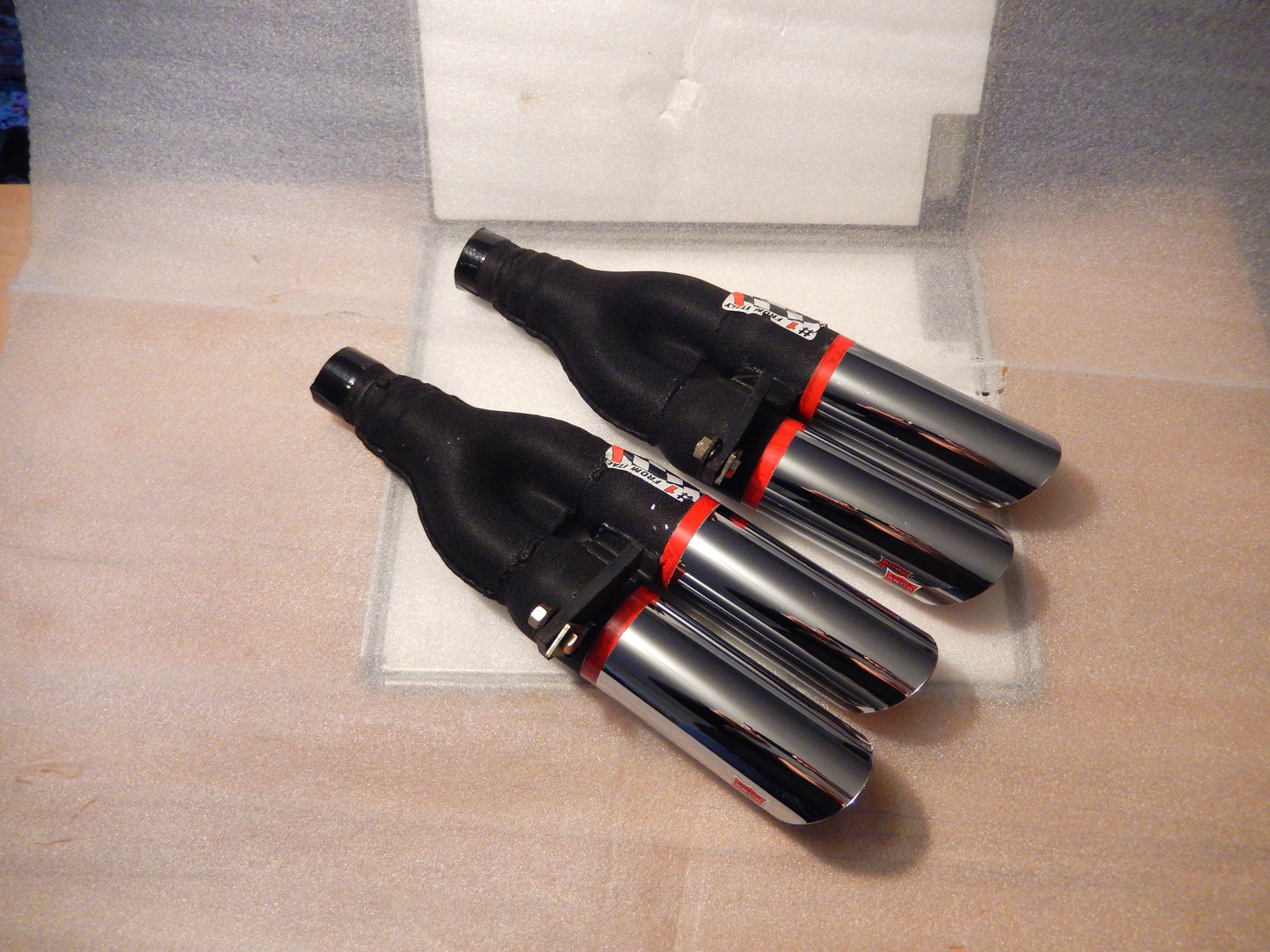 ANSA NOS Pair of Twin Slant Cut Exhaust Tips T234