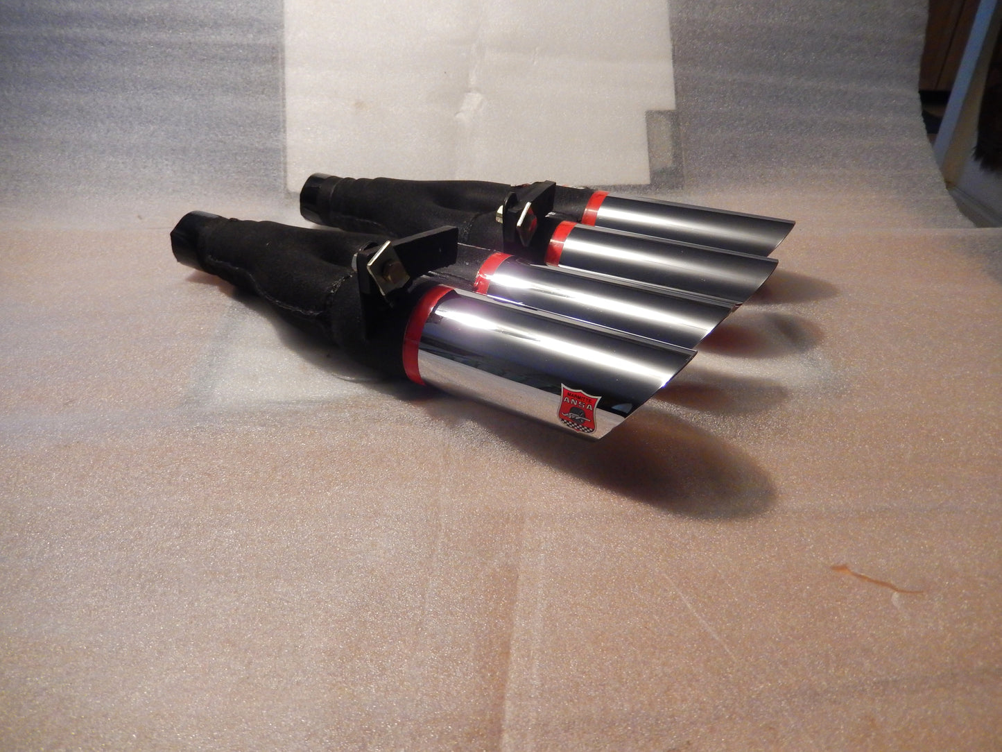 ANSA NOS Pair of Twin Slant Cut Exhaust Tips T234