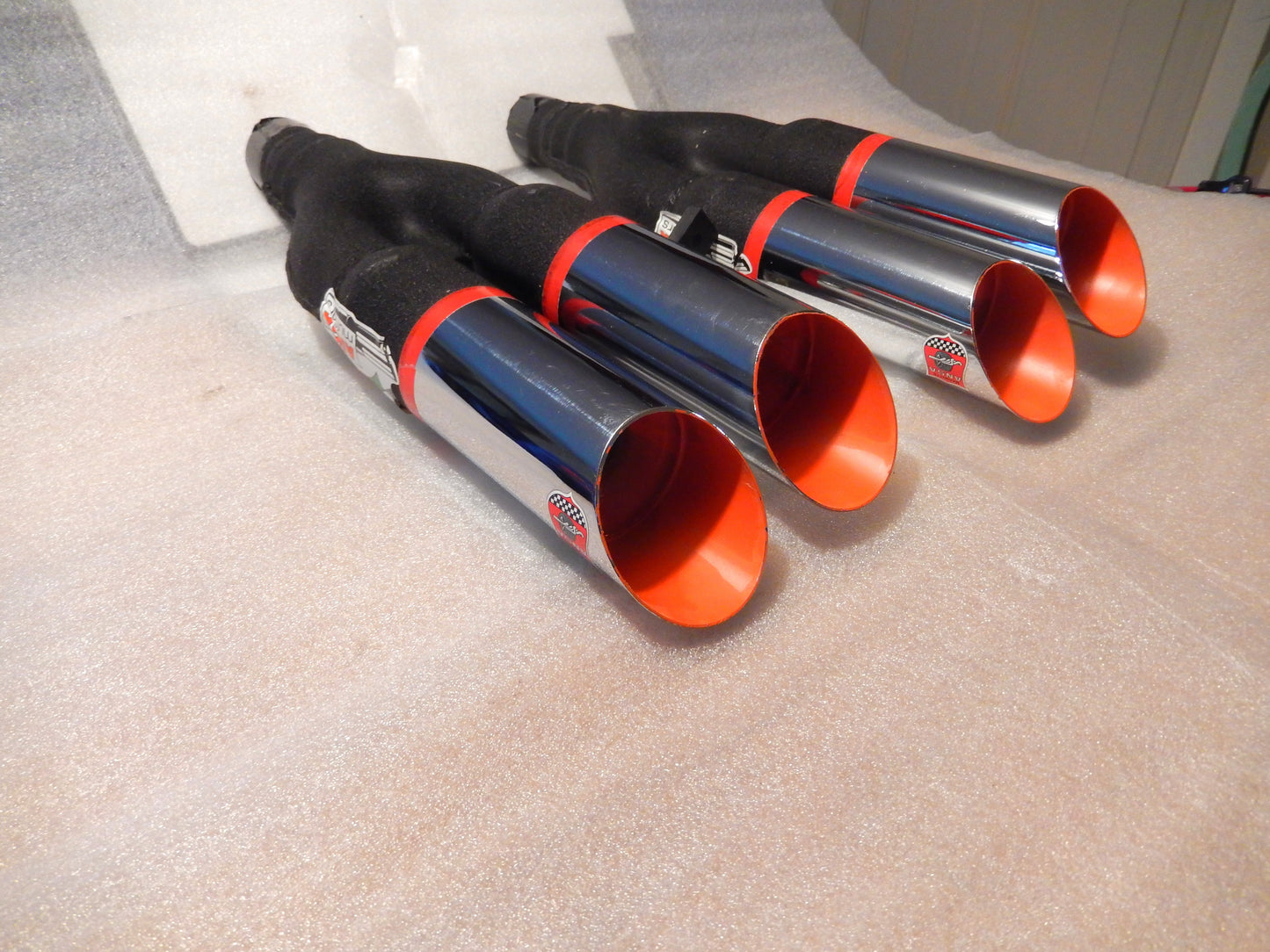ANSA NOS Pair of Twin Slant Cut Exhaust Tips T234