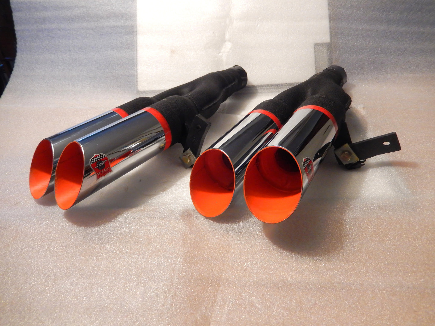 ANSA NOS Pair of Twin Slant Cut Exhaust Tips T234
