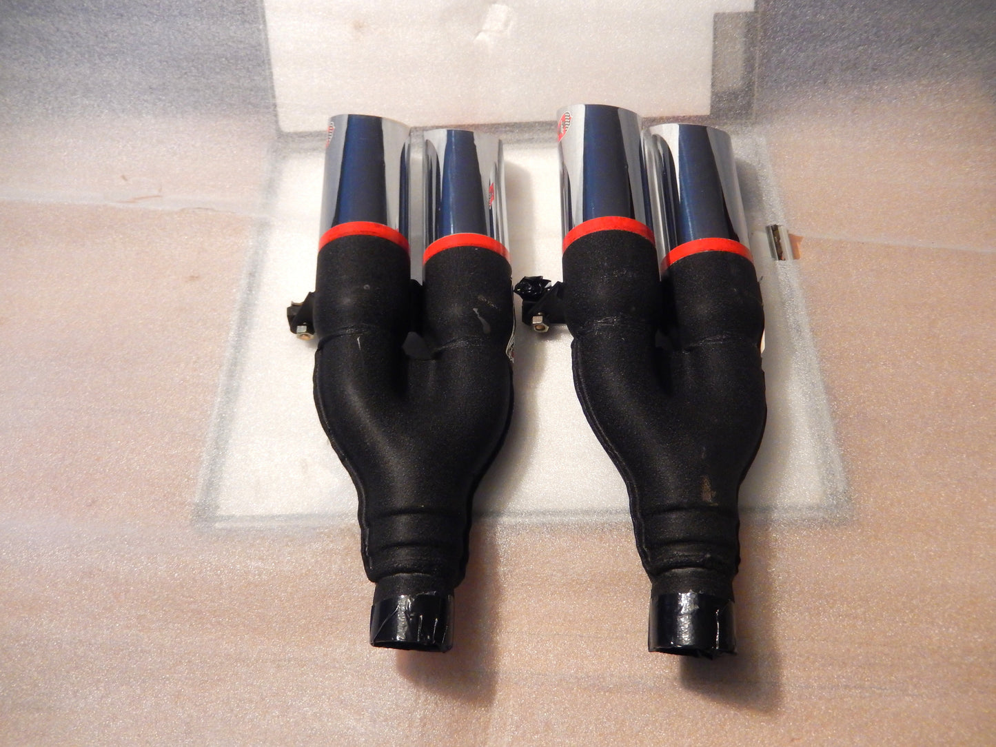 ANSA NOS Pair of Twin Slant Cut Exhaust Tips T234