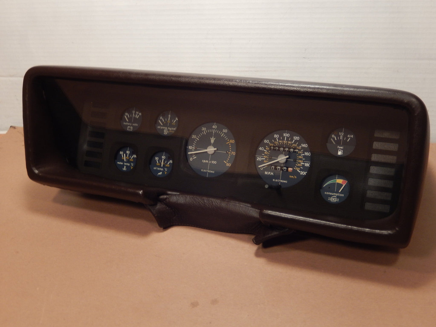 Maserati Quattroporte Three Instrument Cluster and Shroud