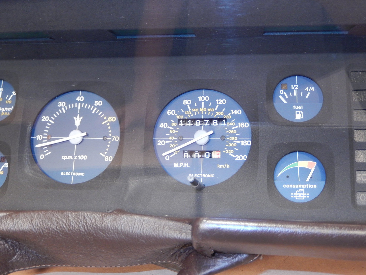 Maserati Quattroporte Three Instrument Cluster and Shroud