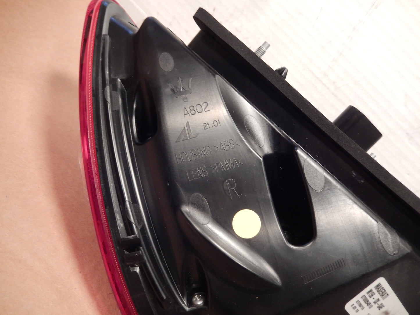 Maserati Quattroporte NEW Rear Right Hand, Passenger Tail Light # 6700054510