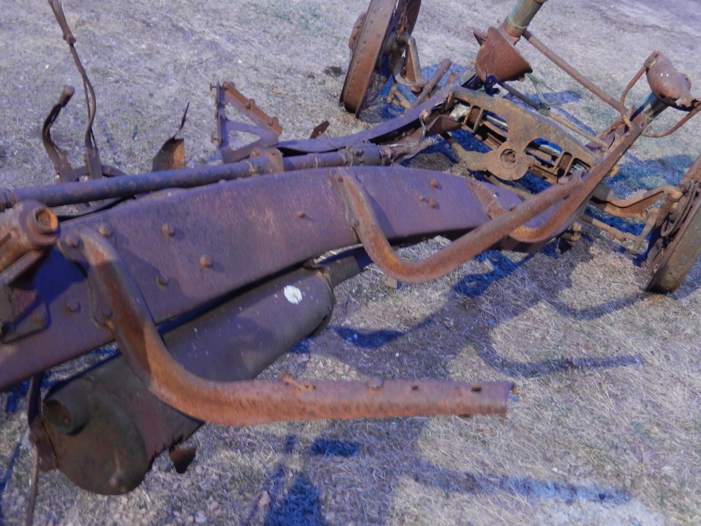 Owens Magnetic Car Frame and Attached Parts