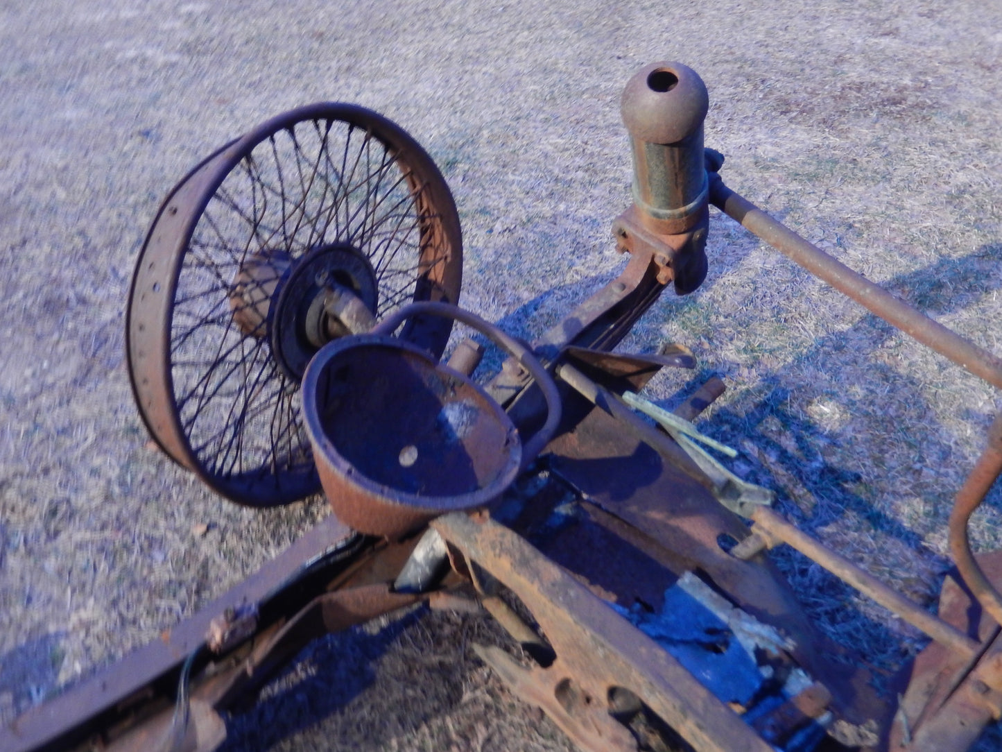 Owens Magnetic Car Frame and Attached Parts