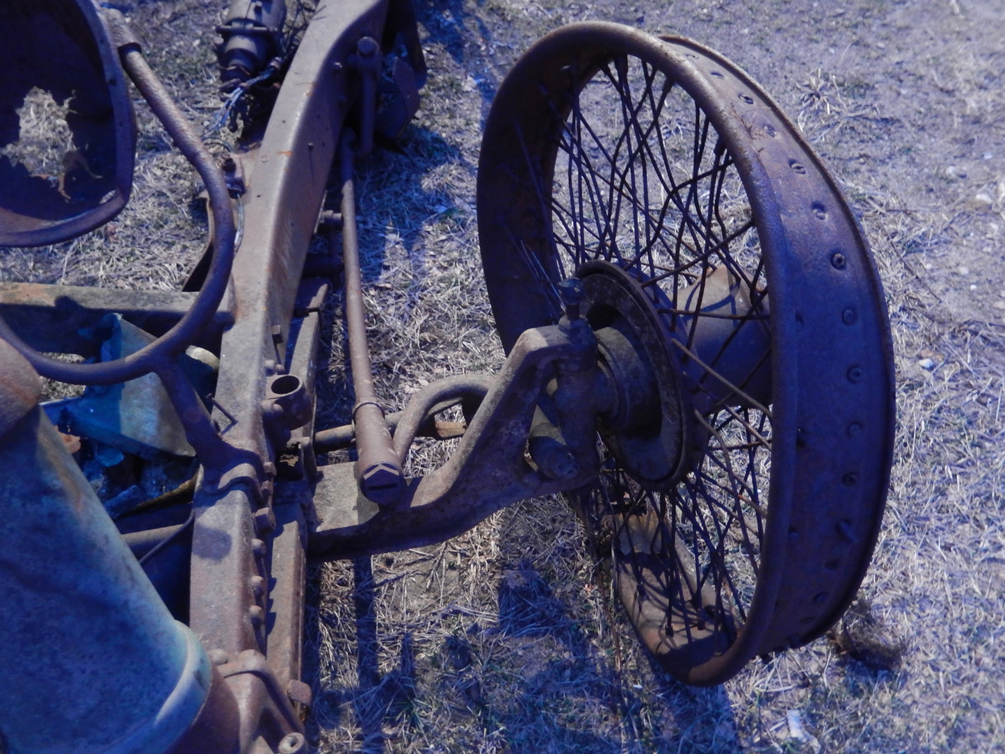 Owens Magnetic Car Frame and Attached Parts