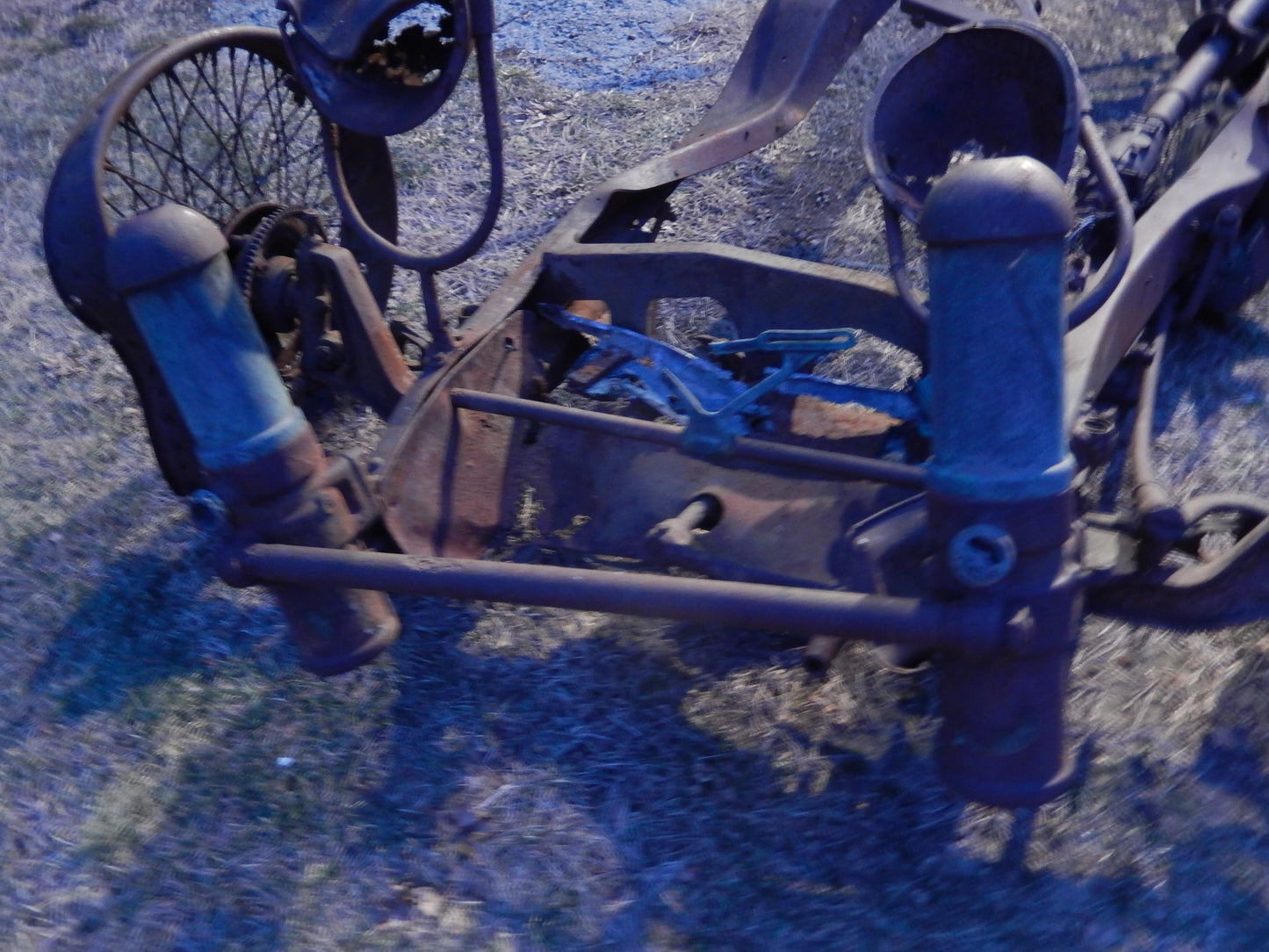 Owens Magnetic Car Frame and Attached Parts