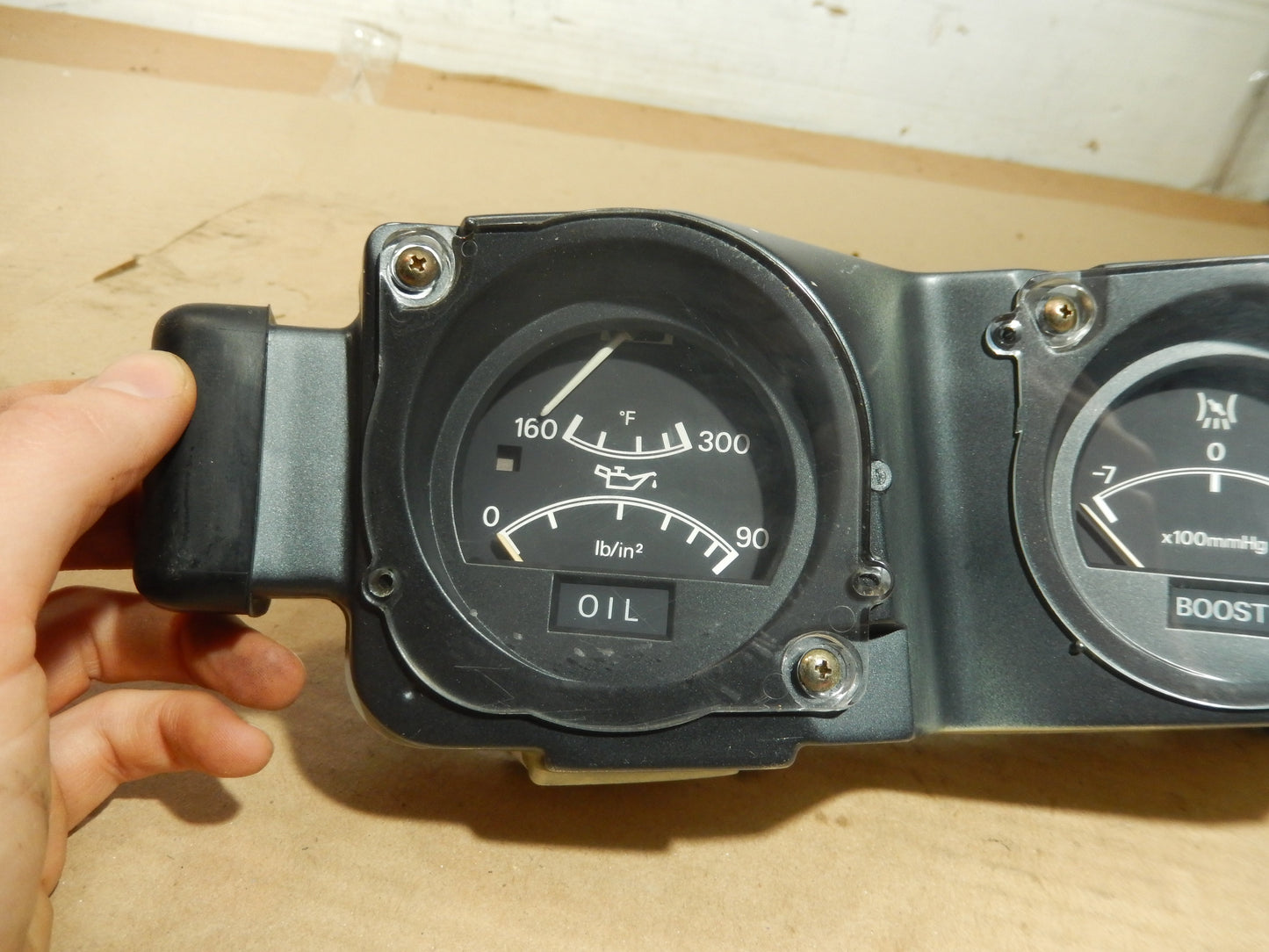 1982 Datsun 280ZX Turbo Three Gauge Instrument Cluster