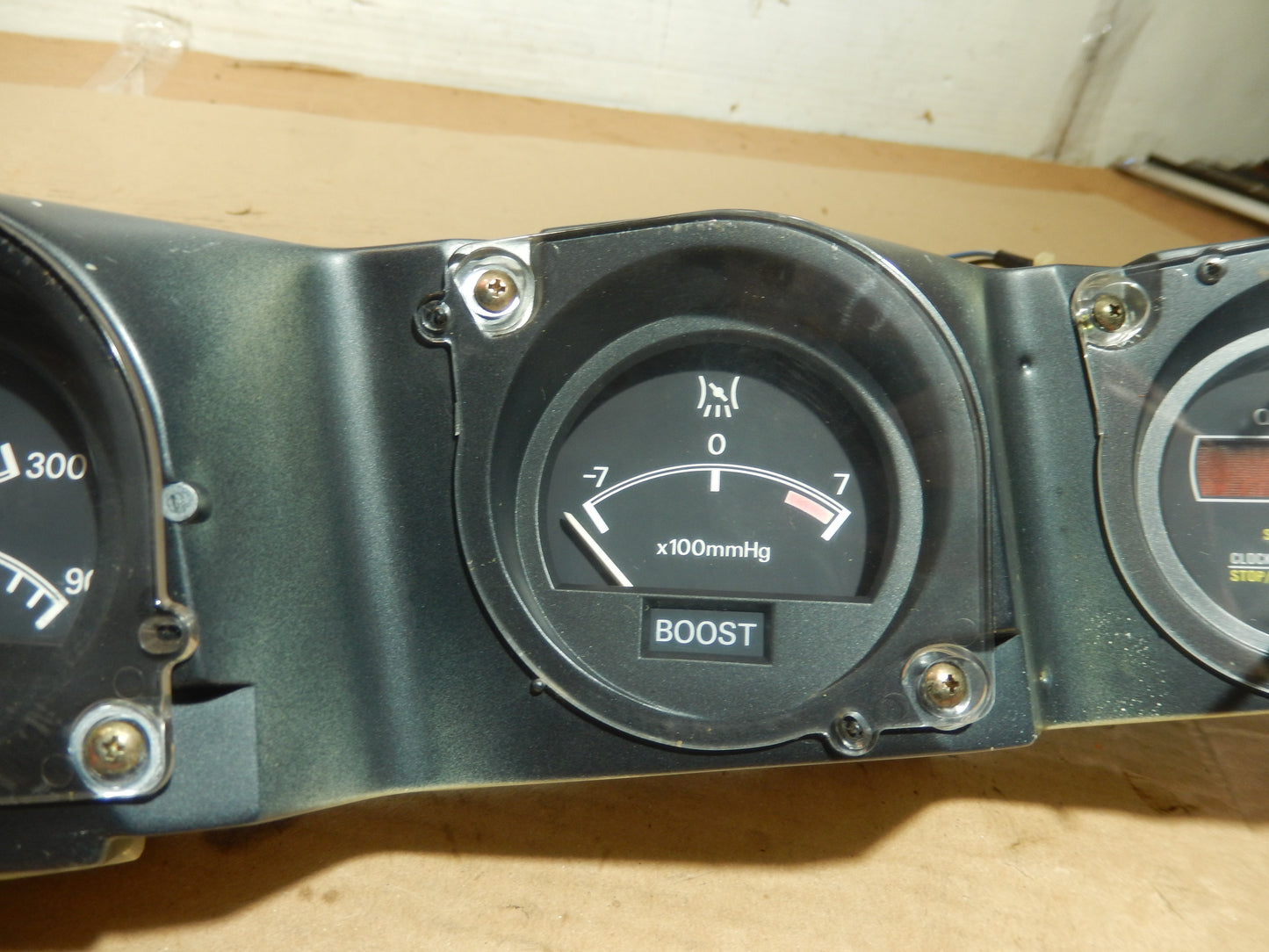 1982 Datsun 280ZX Turbo Three Gauge Instrument Cluster