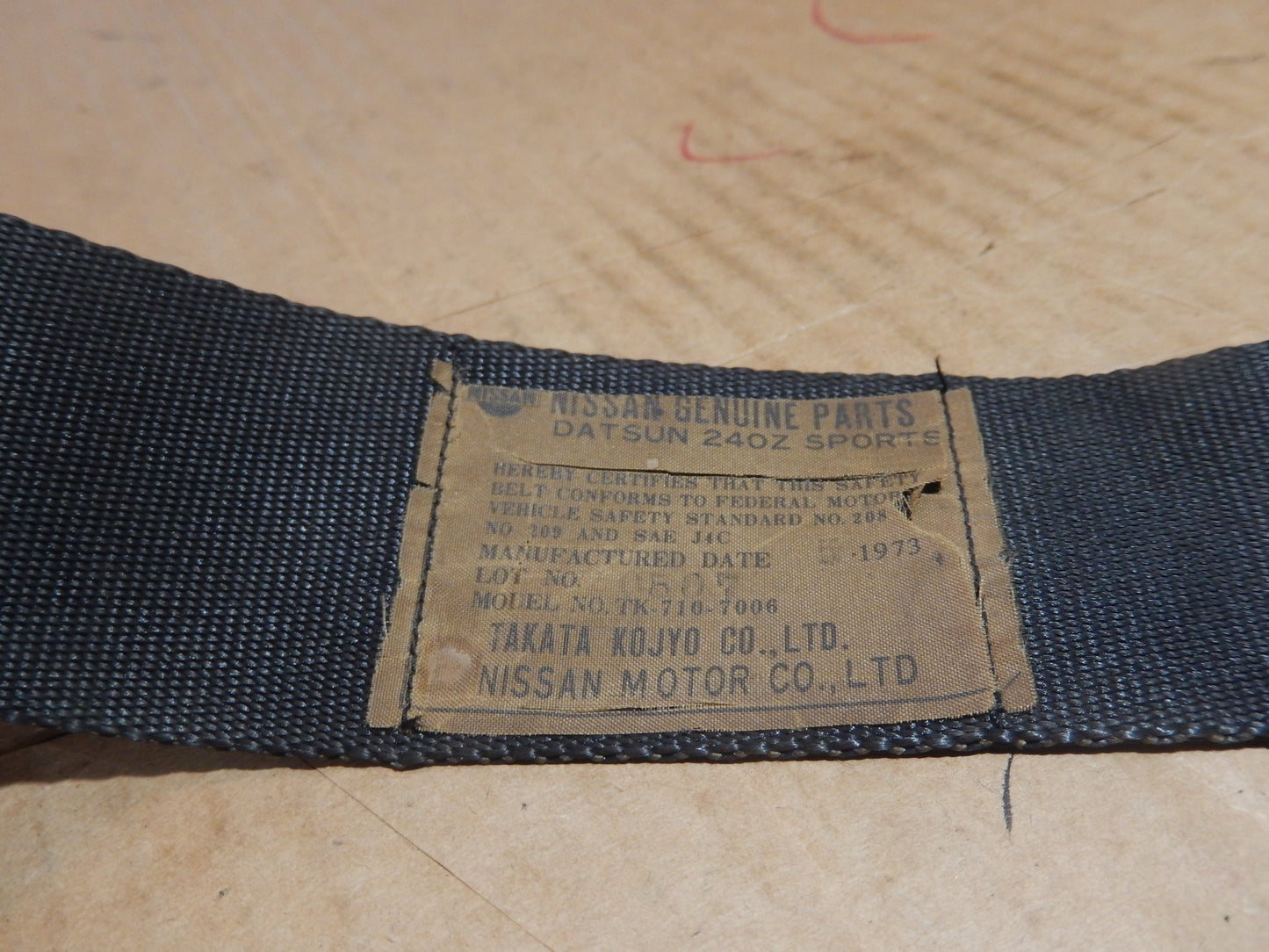 Datsun 240Z Shoulder Belt