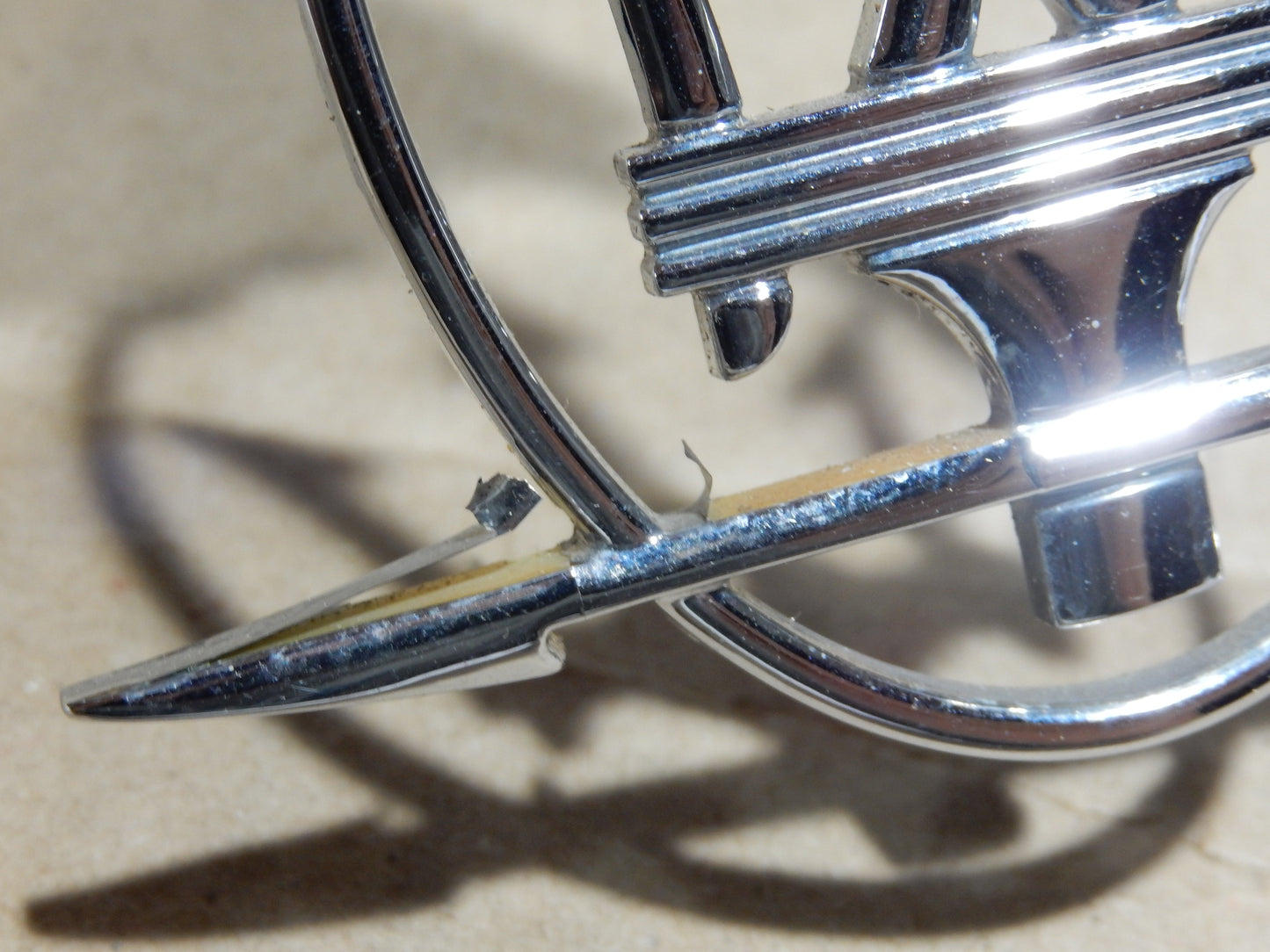 Maserati M139 Rear Exterior Pillar Trident Badge