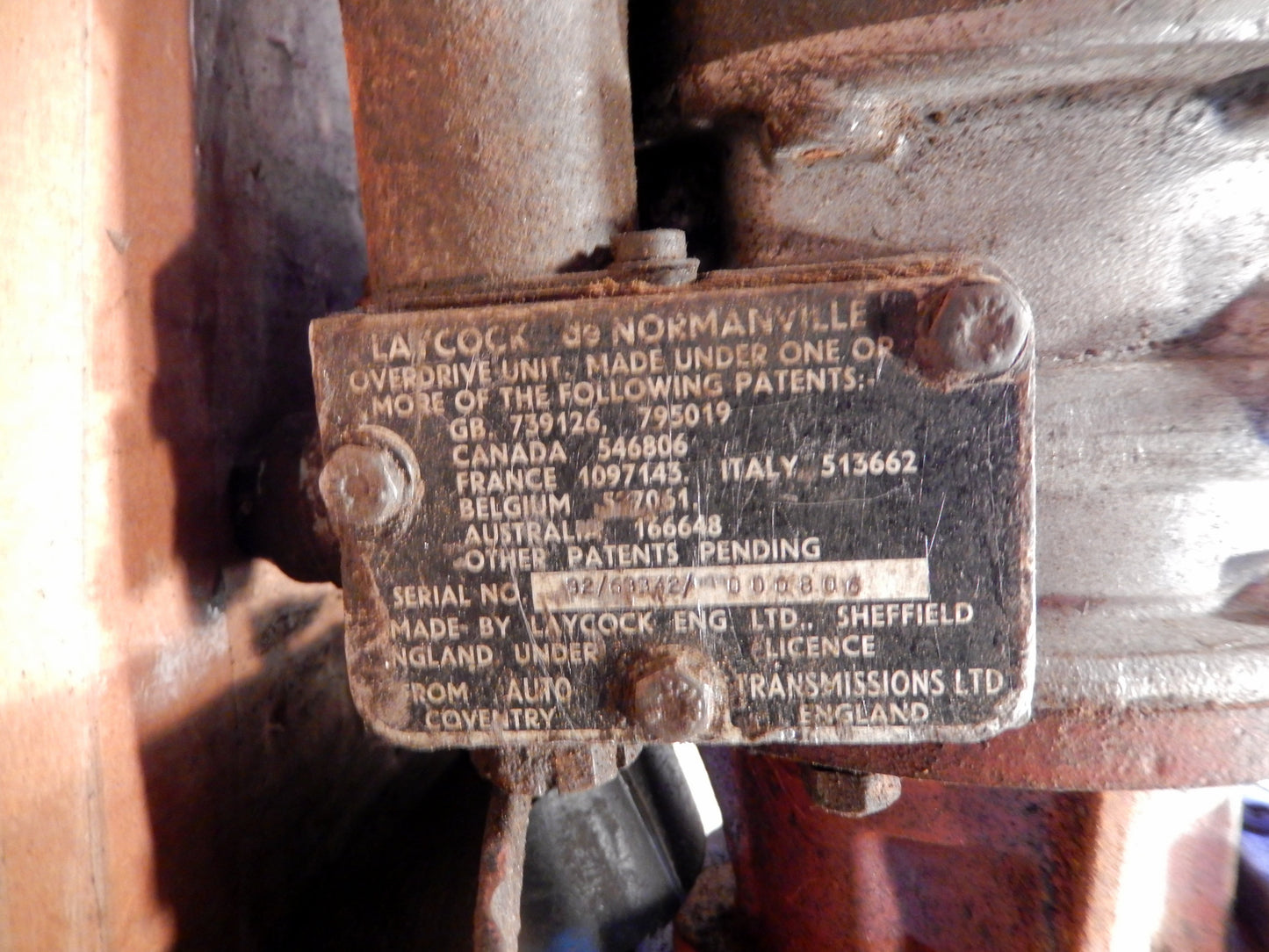 Volvo 1965 P1800S Manual Transmission SKU 845