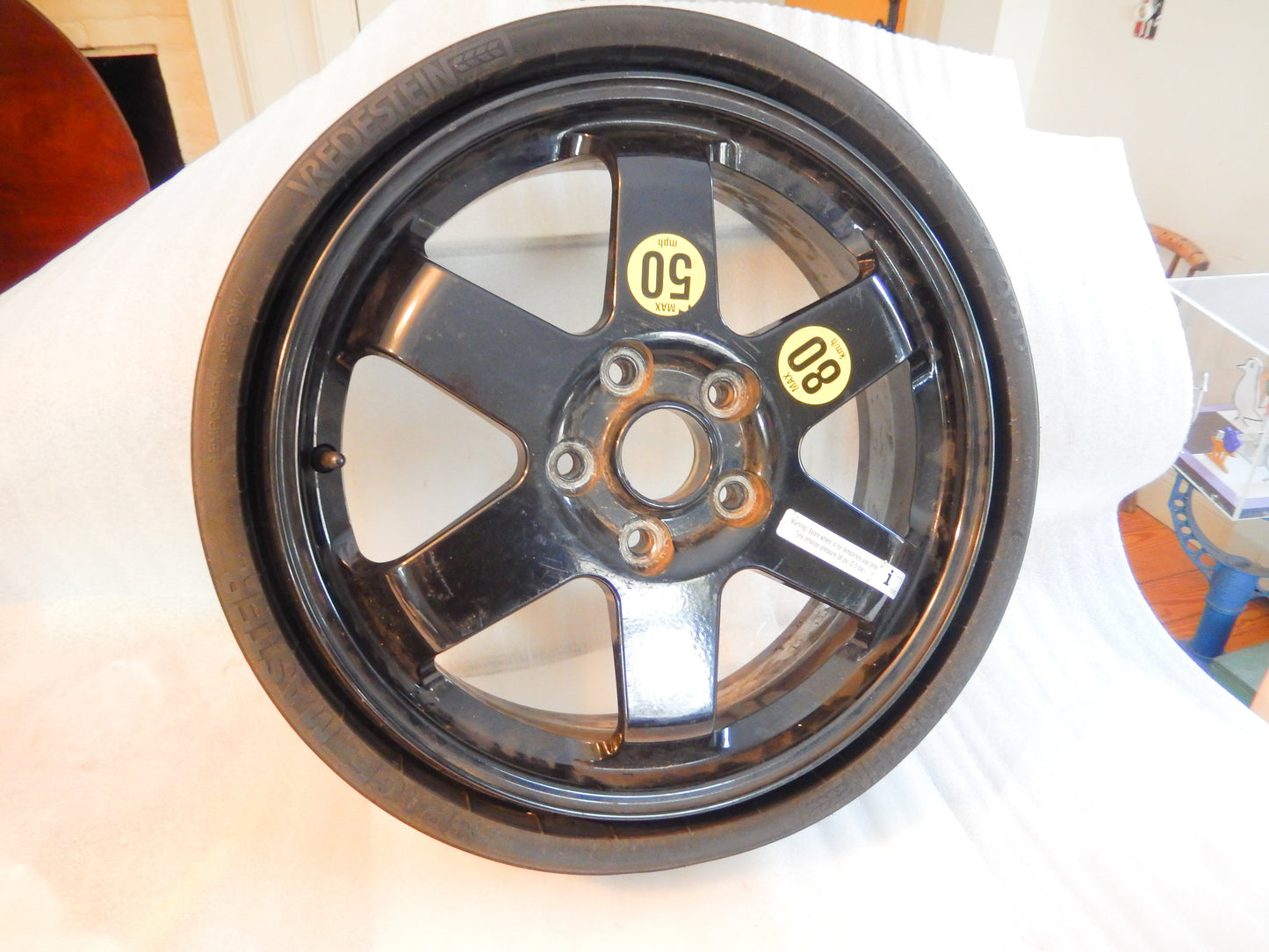 Maserati Quattroporte M139 Spare Wheel and Tire