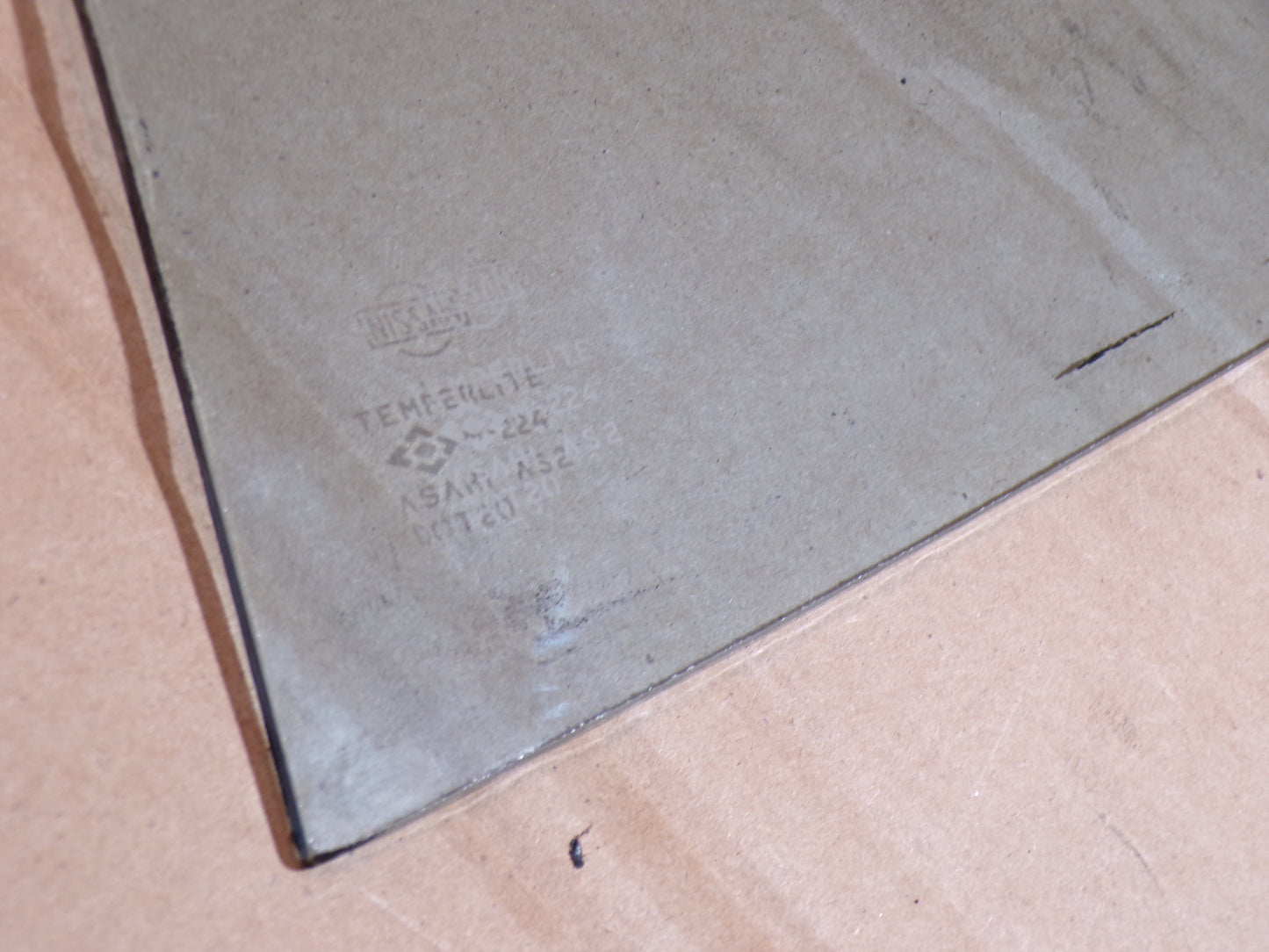 Datsun 240Z Series One Blue Tint Drivers Side Rear Quarter Window Glass