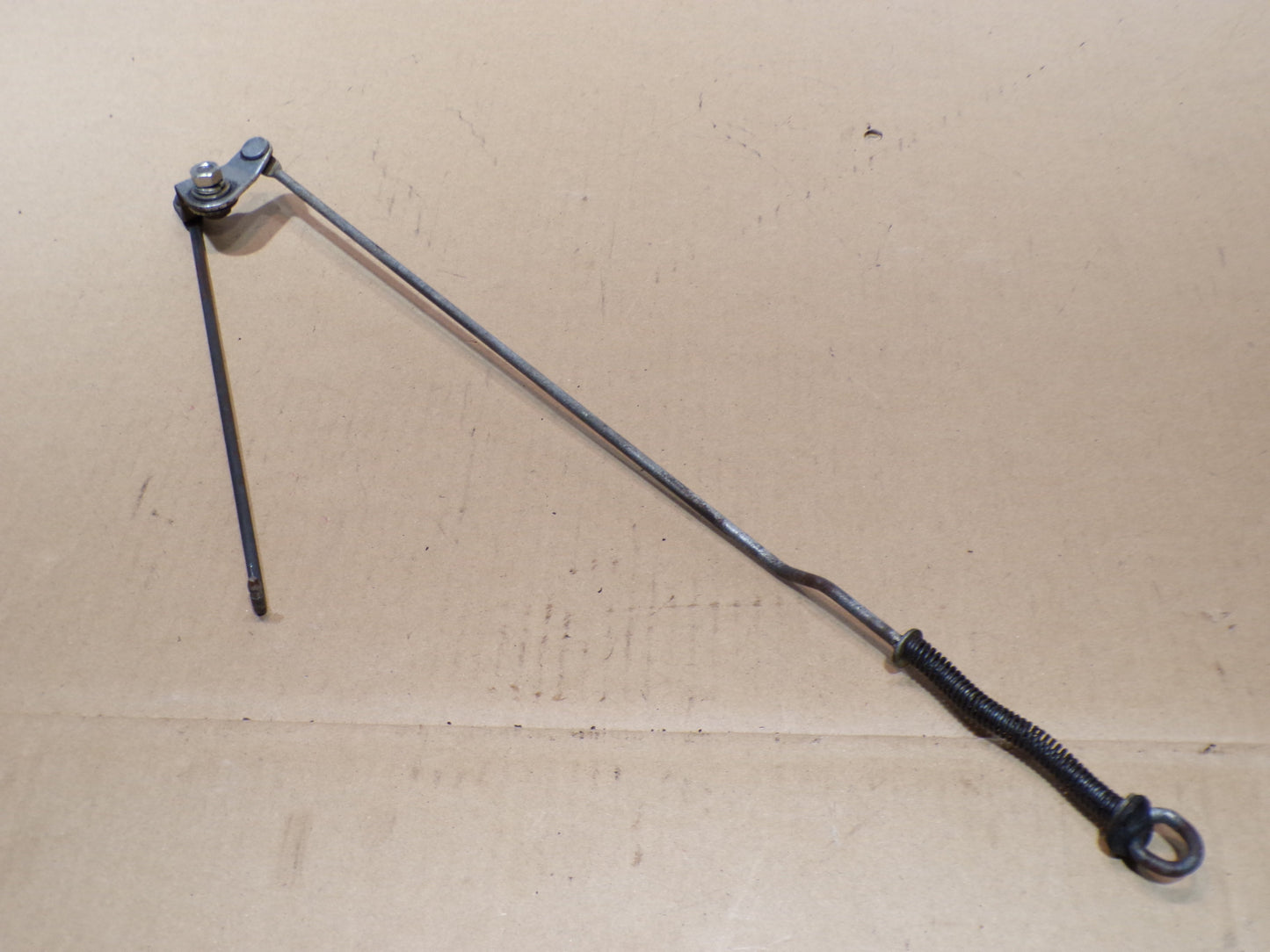 Datsun 240Z Series One Passenger Door Interior Latch Lock Rod with Pivot Bolt Assembly