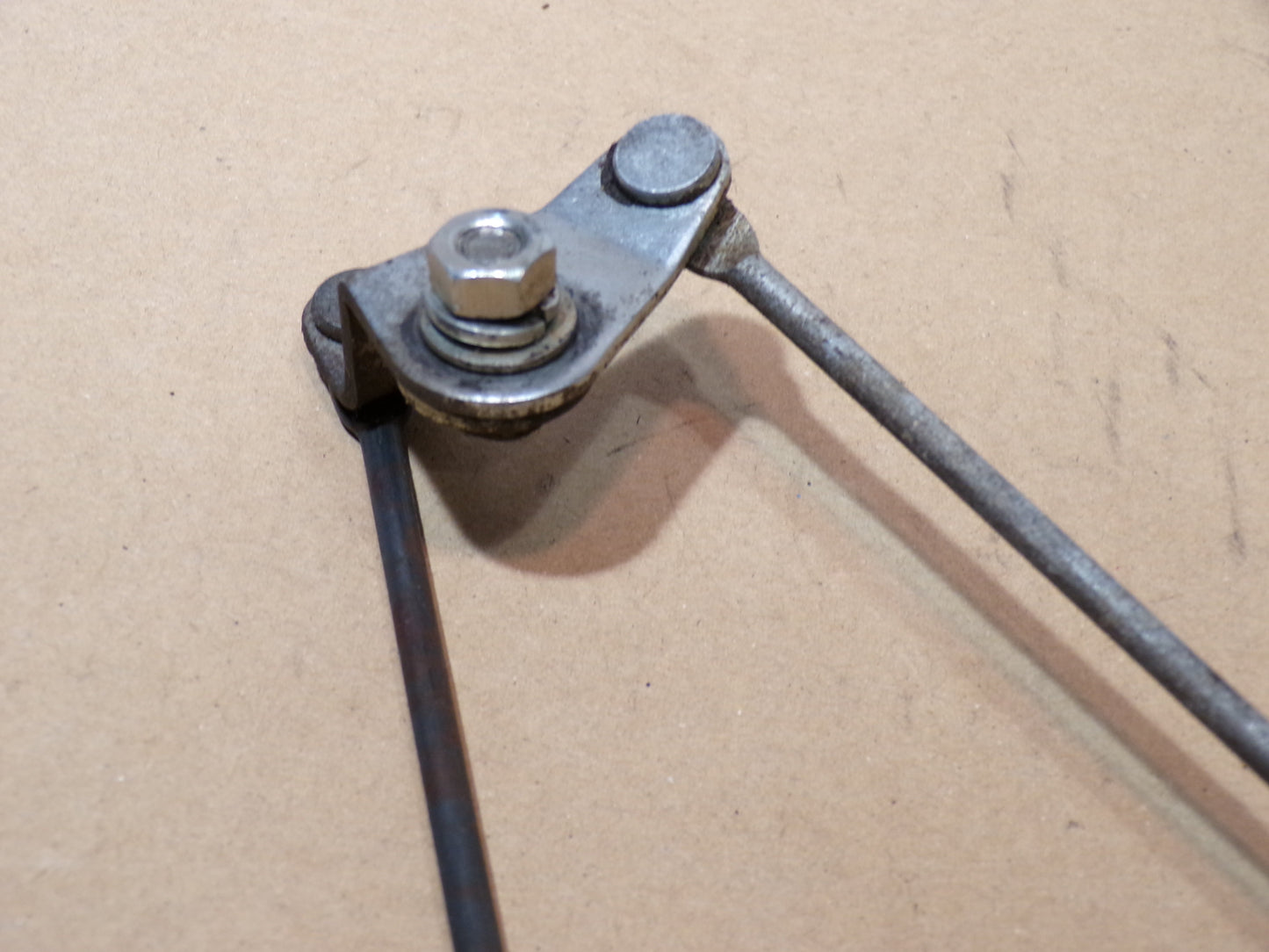 Datsun 240Z Series One Passenger Door Interior Latch Lock Rod with Pivot Bolt Assembly