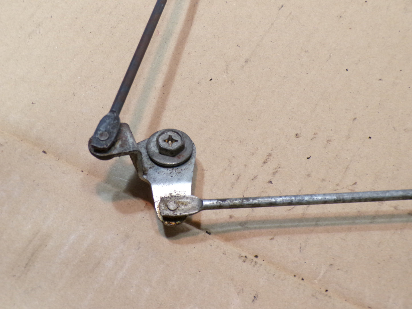 Datsun 240Z Series One Passenger Door Interior Latch Lock Rod with Pivot Bolt Assembly