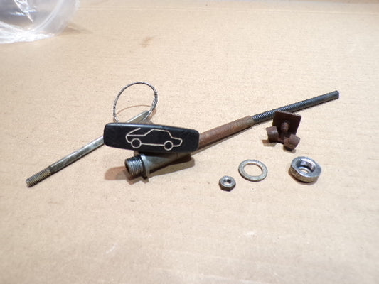Datsun 240Z Series One Hood Release Handle, Rod and Fasteners Kit
