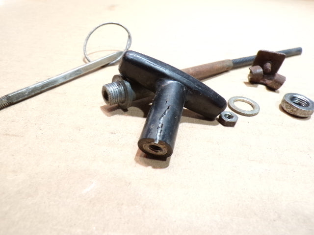 Datsun 240Z Series One Hood Release Handle, Rod and Fasteners Kit