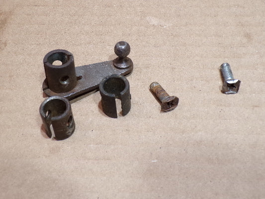 Datsun 280ZX Engine Throttle Shaft Crank, Spacers and Fasteners