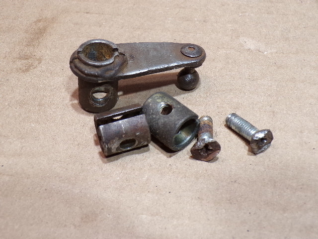 Datsun 280ZX Engine Throttle Shaft Crank, Spacers and Fasteners