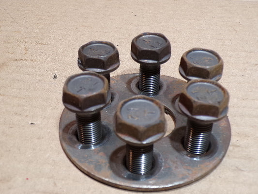Datsun 280ZX Manual Transmission Flywheel Mount Plate and Bolts