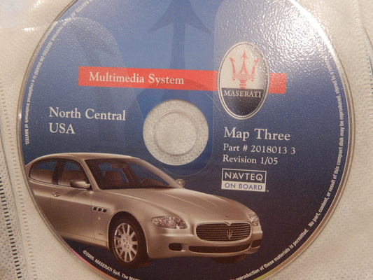 Maserati Quattroporte M139 North-Central US Navigation CD