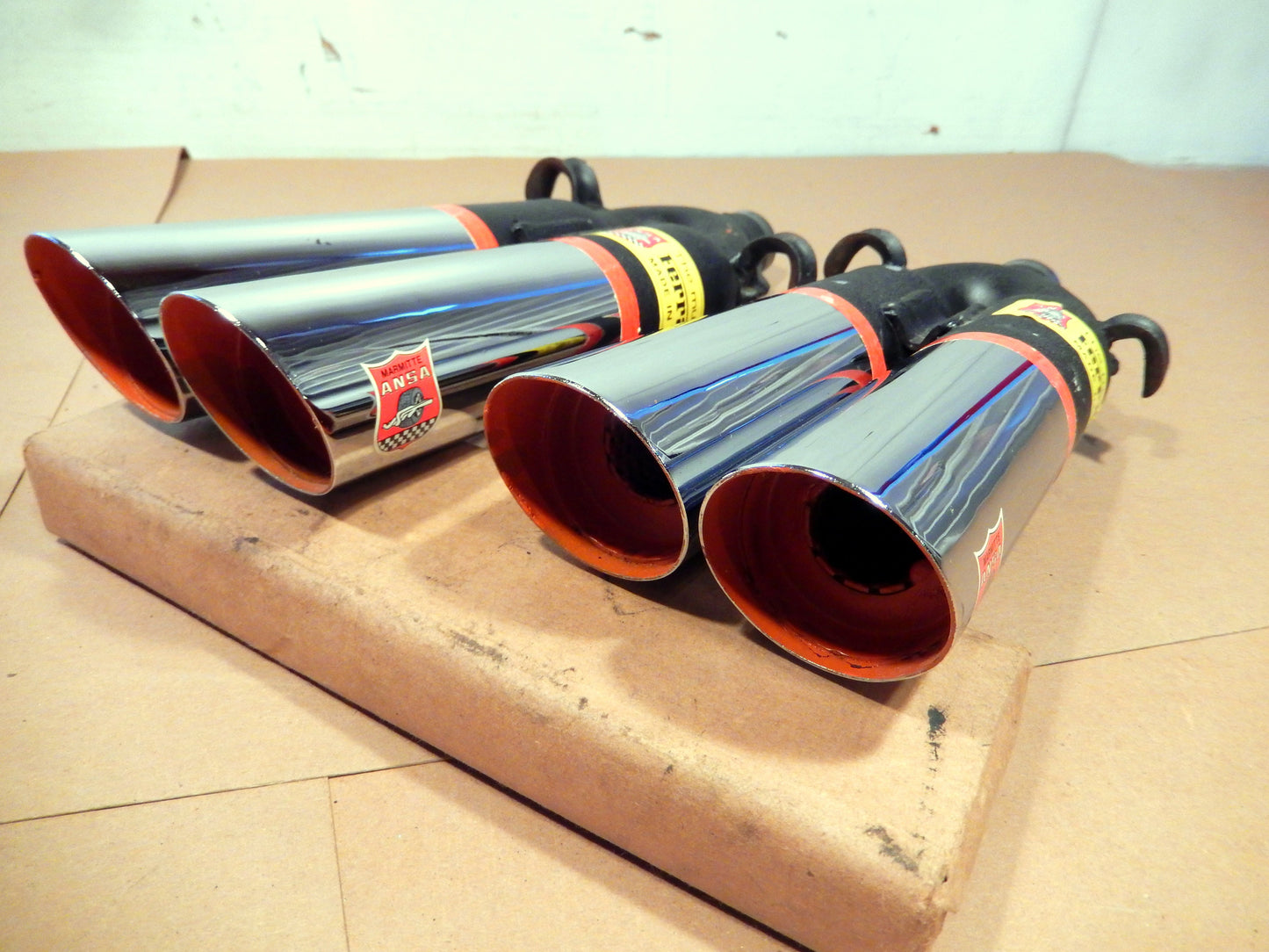 ANSA NOS Pair of Twin Slant Cut Exhaust Tips SKU # 637