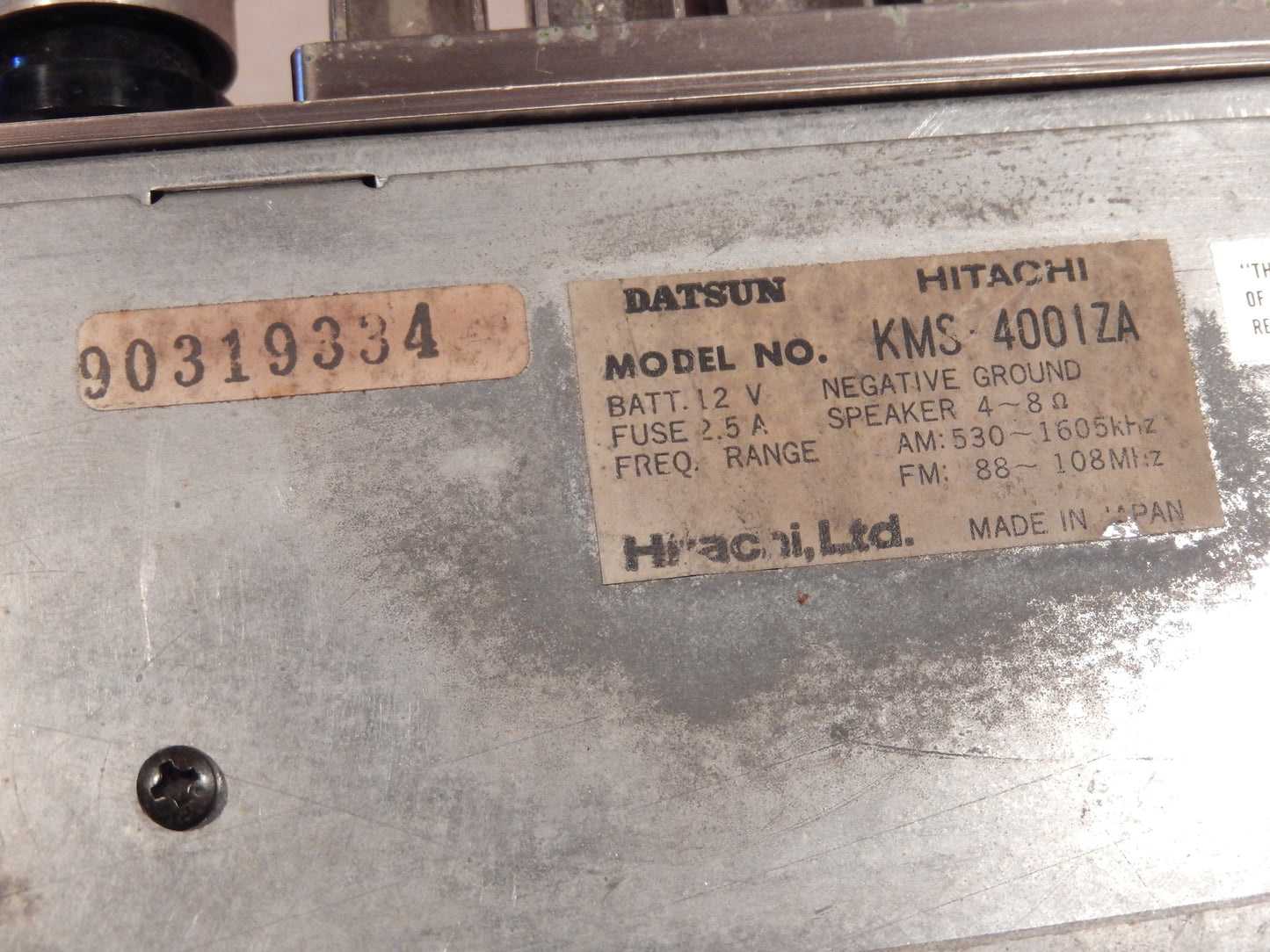 Datsun 280ZX Original Hitachi Radio SKU # 44